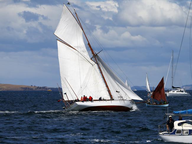 Australian Wooden Boat Festival - Parade of Sail pictured from the Young Endeavor PICTURE: MATT THOMPSON