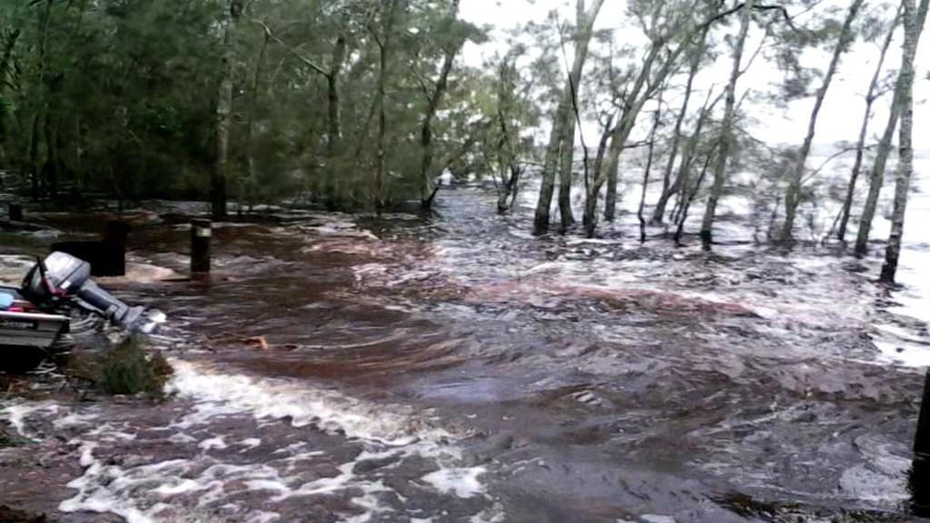 Victorian campers get flooded in massive downpour