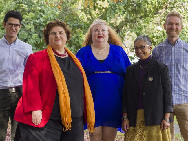 Greens councillors for the Inner West Council: Tom Kiat, Rochelle Porteous, Louise Steer, Marghanita da Cruz and Colin Hesse.