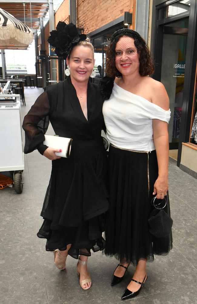 Derby Day celebrations at Flinders Lane. Katie O'Shea and Kate Johnson. Picture: Evan Morgan