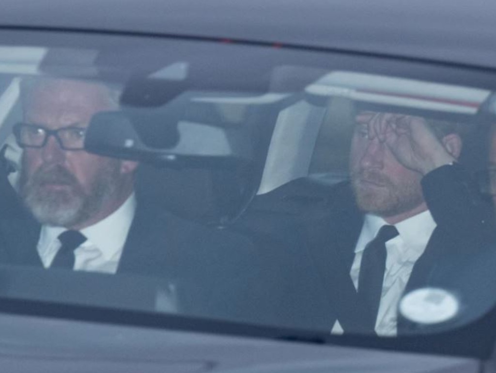 Prince Harry seen leaving Aberdeen Airport for Balmoral. Picture: Michal Wachucik/Abermedia/Australscope