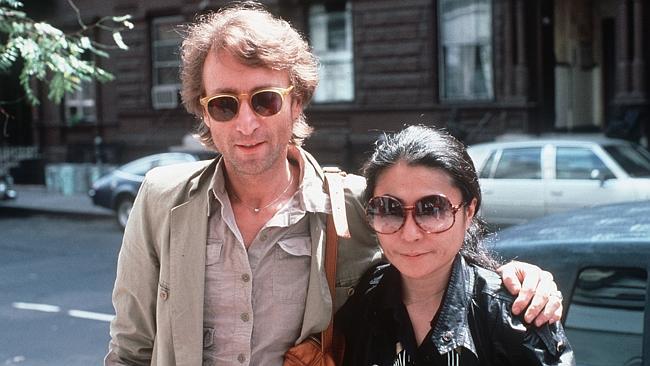  **FILE** John Lennon and his wife, Yoko Ono, arrive at The Hit Factory, a recording studio in New York, in this Aug. 22, 198...