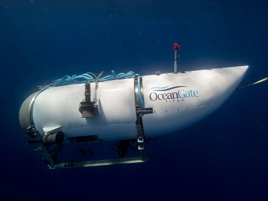 Titan operates around the wreckage of the Titanic. Picture: OceanGate