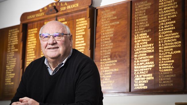 Ian Dobson, Lenah Valley RSL President. Lenah Valley RSL Sub Branch has won a visit from the 2019 Lexus Melbourne Cup in July. Picture: RICHARD JUPE