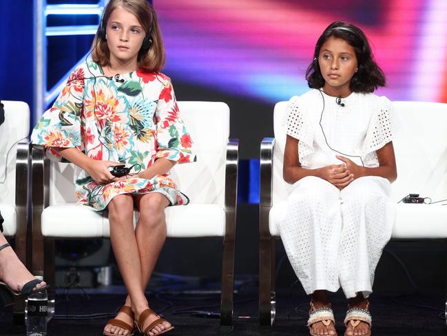 Elisa Del Genio and Ludovica Nasti of My Brilliant Friend, an Italian-language adaptation of a wildly popular series of novels by Elena Ferrante.