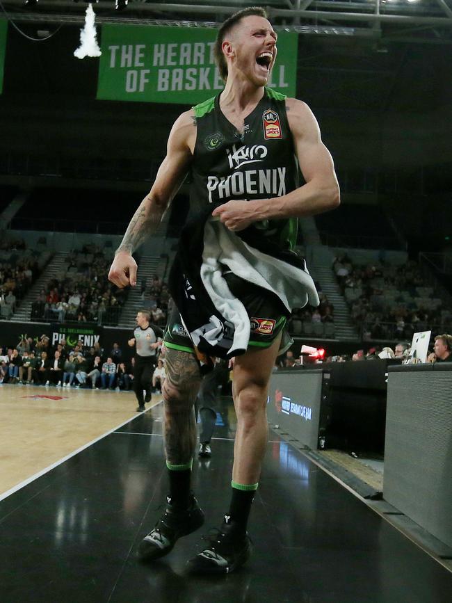 Mitch Creek shows his passion for the Phoenix. Picture: Michael Klein