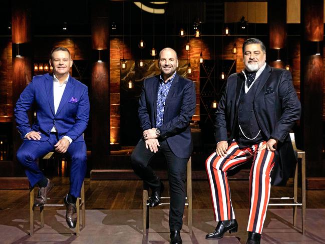 Gary Mehigan, George Calombaris and Matt Preston were the original MasterChef Australia judges for a decade. Picture: Supplied by Channel 10.