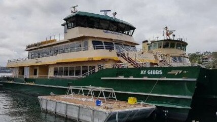 An example of one of the smaller but faster Emerald Class ferries (pictured is May Gibbs). Picture: Facebook @Ferries of Sydney page.