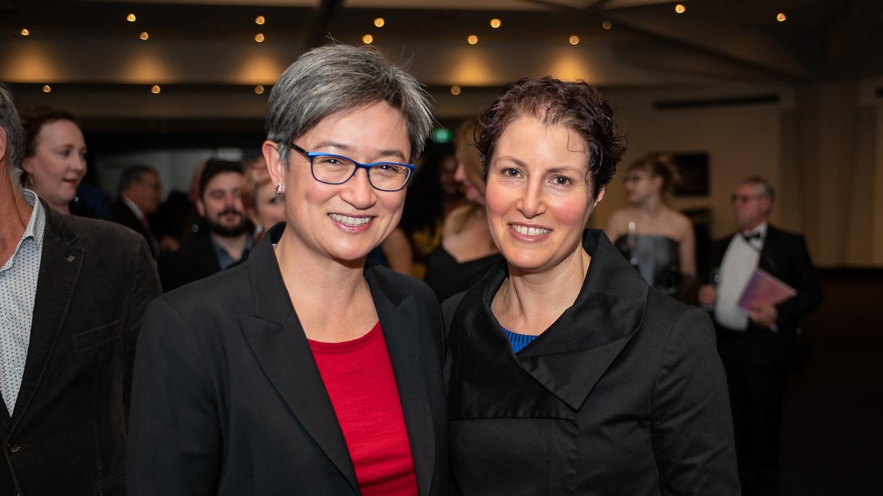 Senator Penny Wong and Sophie Allouache. Picture: Jason Vandepeer