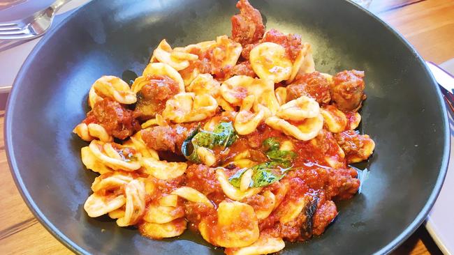 Orecchiette, pork and fennel sausage ragu. Picture: Supplied.