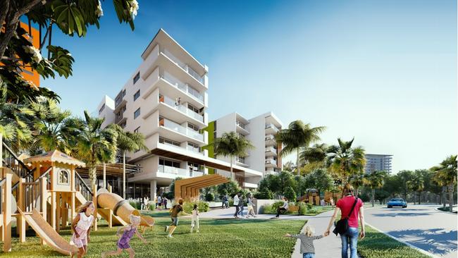 Concept art for the Blake St development in the Garden, s Darwin. Picture: ARCHIDIOM