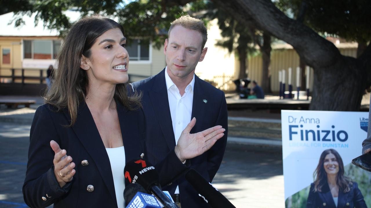 Anna Finizio with David Speirs at a press conference. Picture: Dean Martin