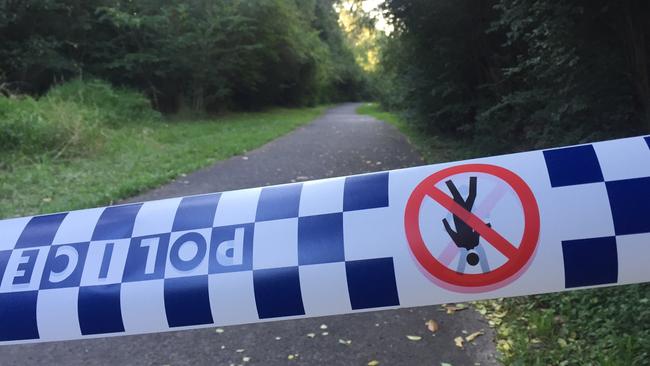 The crime scene in Narara on the Central Coast where a 12-year-old girl was tied up and sexually assaulted on her way to school this week.