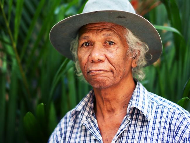 Larrakia Danggalaba Elder Tibby Quall said Binburra (Lee Point) was a sacred place in Aboriginal culture. Picture: Justin Kennedy