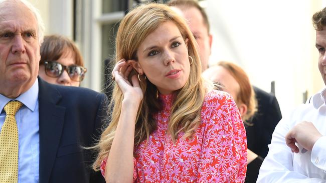 Prime Minister Boris Johnson's girlfriend Carrie Symonds in Downing Street. Picture: Getty Images.