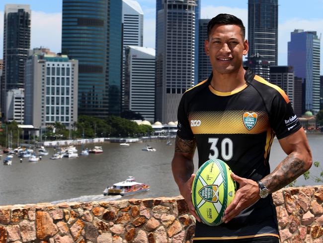 Israel Folau is one of the star attractions at the Brisbane Rugby 10s.