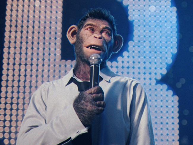 The film is built around the central character of Williams which is played by a CGI monkey. Picture: Supplied