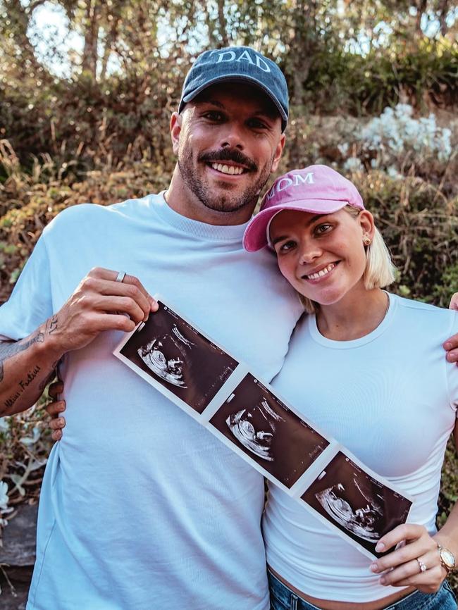 Kyle Chalmers and Ingie Loyning are expecting their first baby. Picture: Instagram