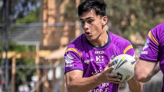 GYMPIE'S STORM: Tino Fa'asuamaleaui is causing a stir in Melbourne in his bid to break into the Storm's NRL senior team. Picture: Melbourne Storm