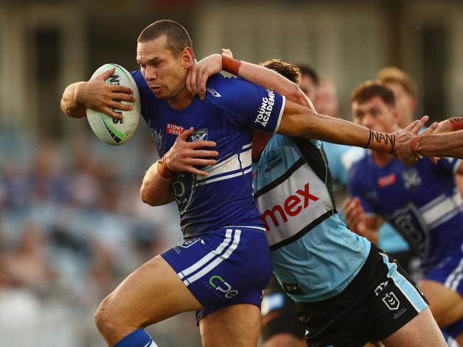 Brent Naden is a proper pain to tackle and everyone loves tackle busting centres. Picture: Mark Metcalfe/Getty Images