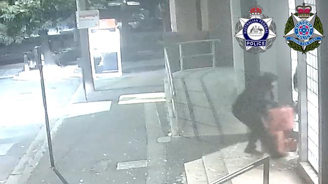 Video has been released of the moment the Adass Israel Synagogue was set alight Picture: Victoria Police