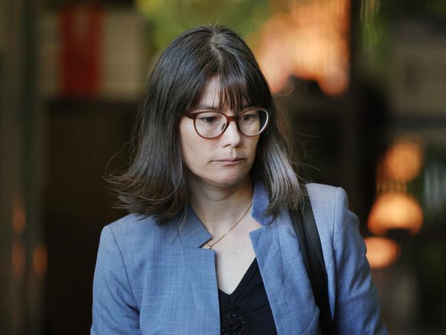 MELBOURNE, AUSTRALIA- NewsWire Photos MAY 14, 2025: Witness Dr Camille Truong a Research Scientist at the  Royal Botanical Gardens, leaves court in Morwell for Erin Patterson's trial over the alleged poisoning deaths of three people with a beef wellington. Picture:  NewsWire/ David Crosling