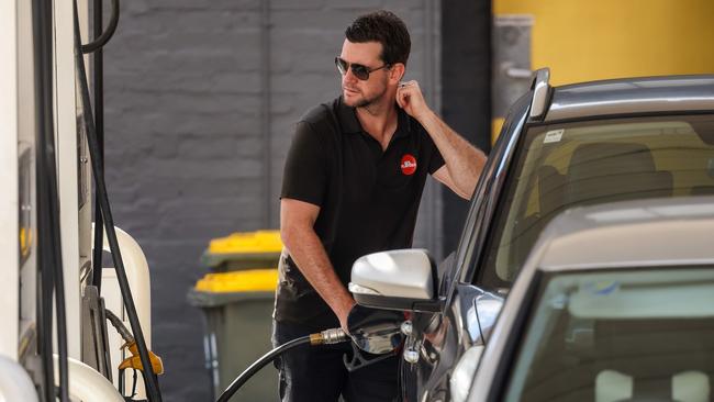 Petrol prices continue to rise across Australia and the world after Russia’s invasion of Ukraine. Picture: Ian Currie