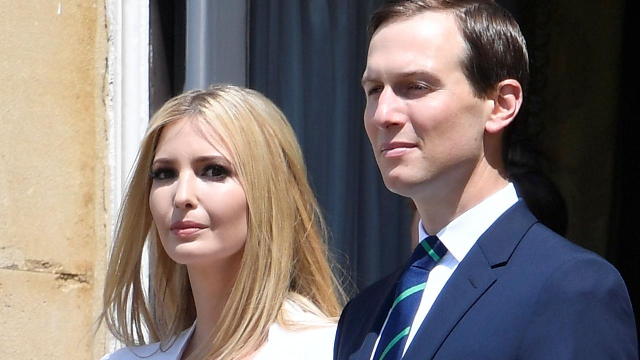 Ivanka Trump and her husband, Jared Kushner, have been driven away by the former president’s complaints. Picture: Toby Melville/Pool/AFP