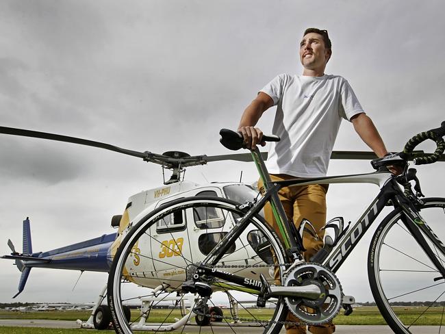 Leigh Howard at Melbourne's Moorabbin airport.