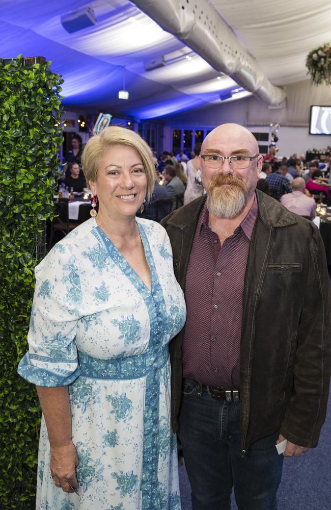 Jenny and John Haywood supporting Brothers at the TRL awards night at Clifford Park Racecourse, Friday, September 8, 2023. Picture: Kevin Farmer