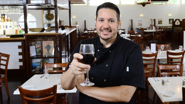 Italian restaurant Casa Mia owner Mario Grimaldi said he refuses to turn customers away because they are unvaccinated. Picture: David Nielsen