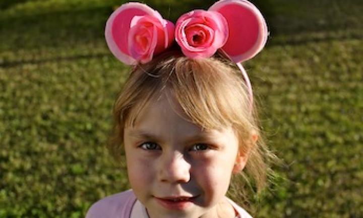 PINK ANGELINA BALLERINA EARS WITH BOW!