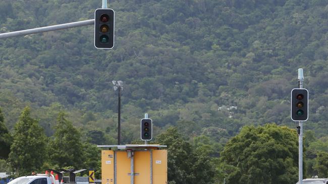 Motorists will soon be using traffic lights at the intersection of the Captain Cook Highway and the Cairns Waestern Arterial Road, part of road works on the Smithfield Bypass project. Picture: Brendan Radke