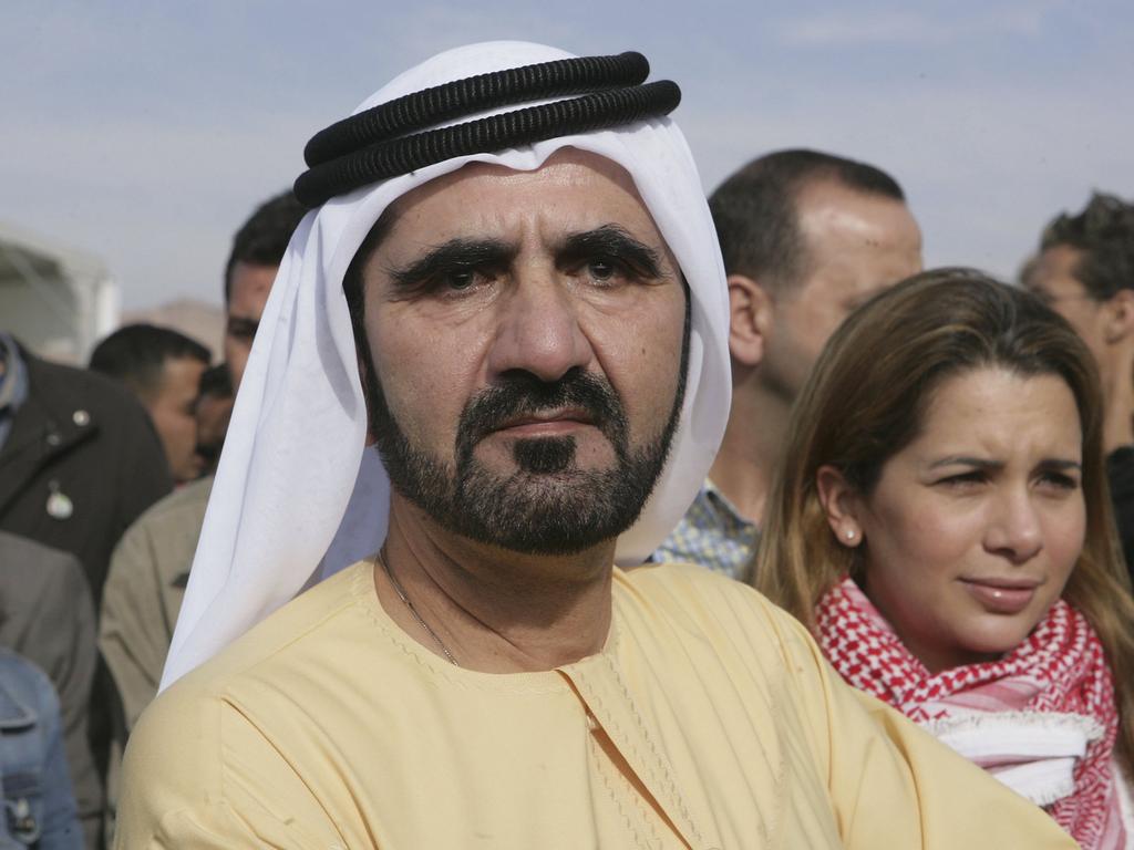 Dubai’s Sheikh Mohammed bin Rashid al-Maktoum and his wife Princess Haya in 2006 at the International Endurance Race in Jordan. Picture: Salah Malkawi.