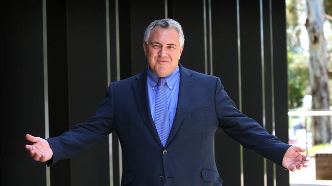 Australia's Ambassador to the United States, Joe Hockey speaking at The Australian National University in Canberra, a discussion on the importance of the Australian/United States bilateral relationship and the first year of the Trump Administration. Picture Kym Smith