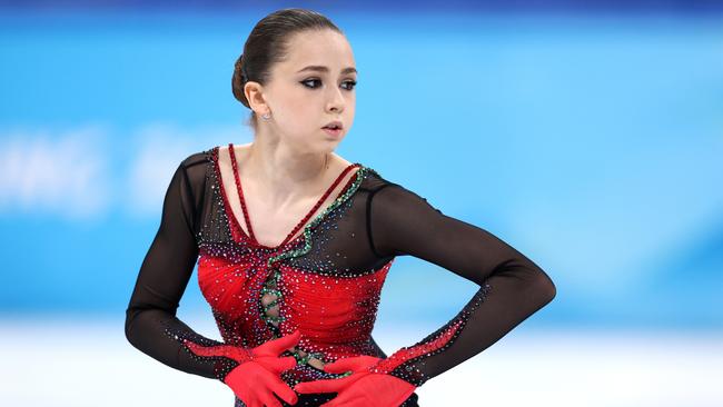 Kamila Valieva of Team ROC skates at the Beijing Winter Olympic. Picture: Getty Images.