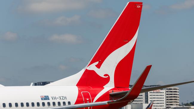Qantas on-time performance has hit 90 per cent in recent weeks. Picture: David Swift/NCA NewsWire