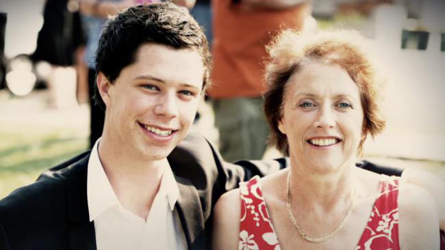 Dylan Wright and his late mother Anne Denis. Picture: Supplied