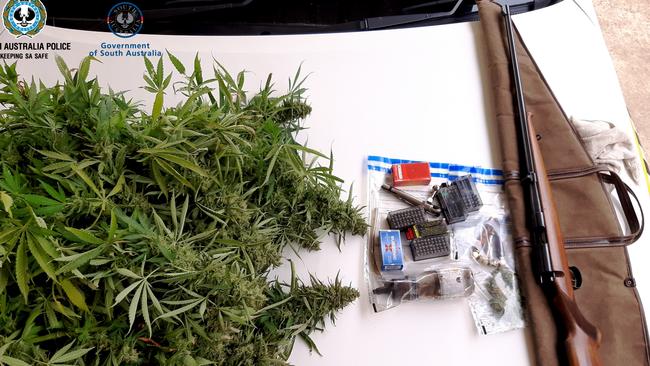 A man will face court after cannabis and gun found on Yorke Peninsula. Picture: SA Police