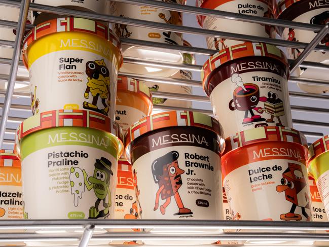 Messina's new flavours of P.B. Peanut Butter and Super Flan. Picture: Supplied.