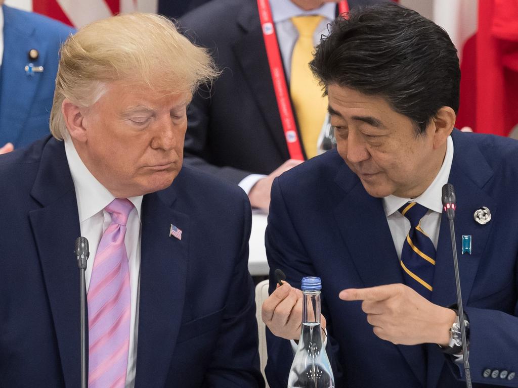 Donald Trump is in Osaka with Japan's Prime Minister Shinzo Abe for the annual G20 Summit.