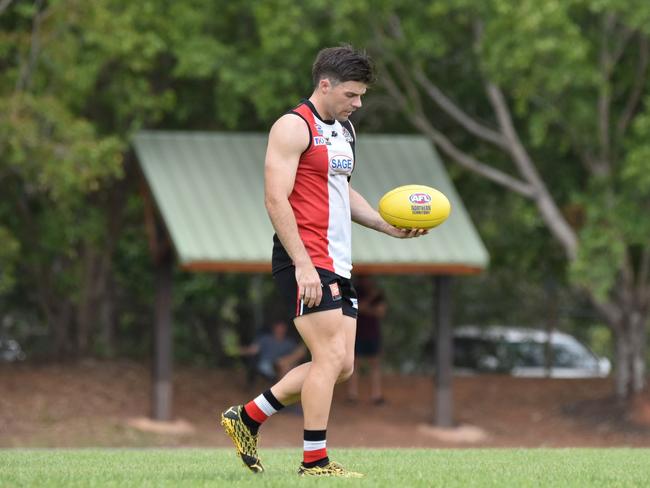 Nik Rokahr was a standout for Districts in the game against Palmerston. Picture: Tymunna Clements AFLNT/Media