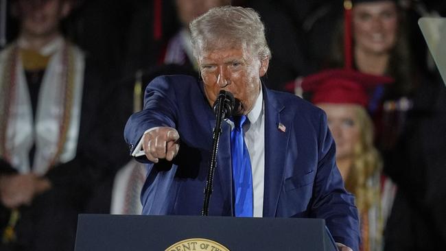 US President Donald Trump has ignited a trade war with China by slapping 145 per cent tariffs on its goods. Picture: AP