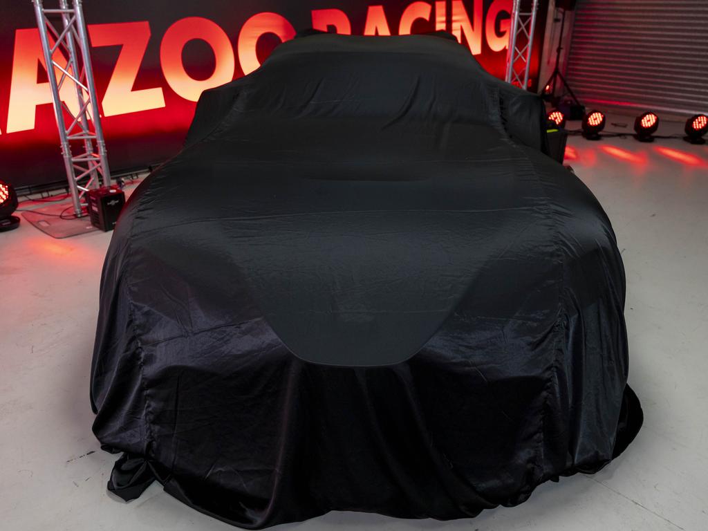 The new Toyota Supra Supercar under wraps at Bathurst. Picture: Supplied