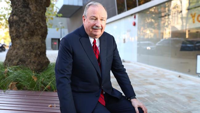 Mike Kane CEO Boral pictured outside his office in North Sydney. (Image: Renee Nowytarger. The Australian)