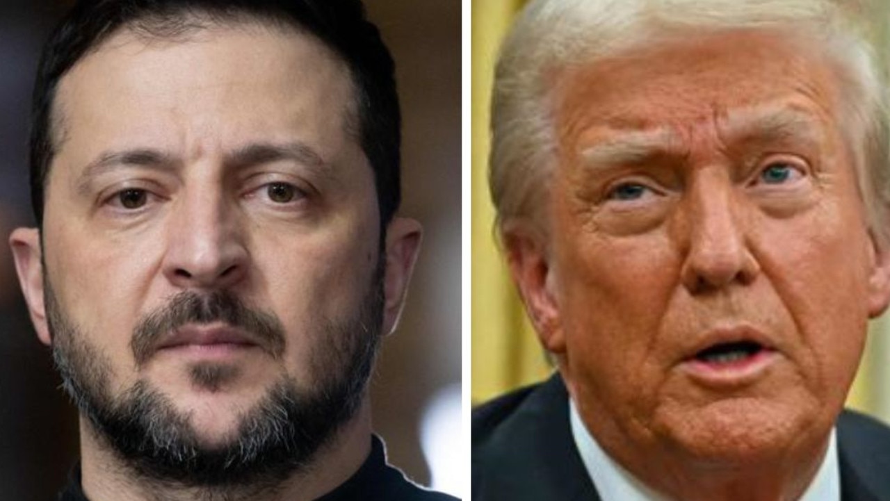 Mr Trump announced Europe and Ukraine will not be involved in peace negotiations, Mr Zelensky said he would not accept a solution which was decided by US and Russia.