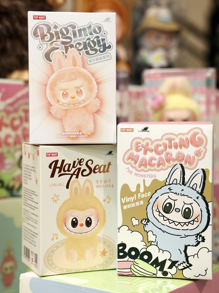 Labubu dolls have become a Pop Mart cult favourite. Picture: Tim Hunter.