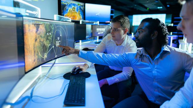 Lockheed Martin Australia engineers working on next-gen sovereign technologies within the Endeavour Centre, Canberra.