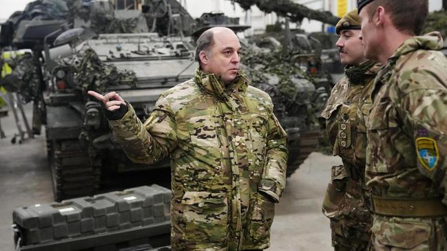 Ben Wallace said sending western tanks to Ukraine was not 'remotely ­escalatory'. Picture: Pavel Golovkin/AP/The Times