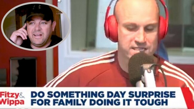 Fitzy & Wippa surprised Glen Smith and his 5 children Bailey, Taylor, Mia, Cooper and Hudson (all under 13) from Glen Alpine for ‘DoSomething Day’. They tragically lost their mum Jackie to bowel cancer and the community and Nova wanted to give something back to them.